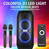 SingMasters PartyBox P50 Portable Wireless Bluetooth Party and Karaoke Speaker System Machine with 2 Premium UHF wireless mics