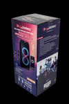 SingMasters PartyBox P50 Portable Wireless Bluetooth Party and Karaoke Speaker System Machine with 2 Premium UHF wireless mics