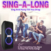 SingMasters PartyBox P50 Portable Wireless Bluetooth Party and Karaoke Speaker System Machine with 2 Premium UHF wireless mics